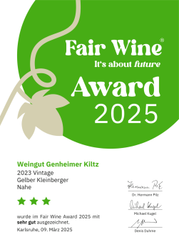Preview: 2023-er Gelber Kleinberger QbA trocken - Genheimer Kiltz