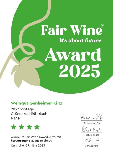 2023-er Grüner Adelfränkisch QbA trocken - Genheimer Kiltz