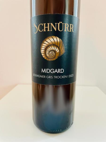 2023-er "Midgard" Souvignier Gris, Landwein Rhein trocken - Weingut Wohlgemuth-Schnürr